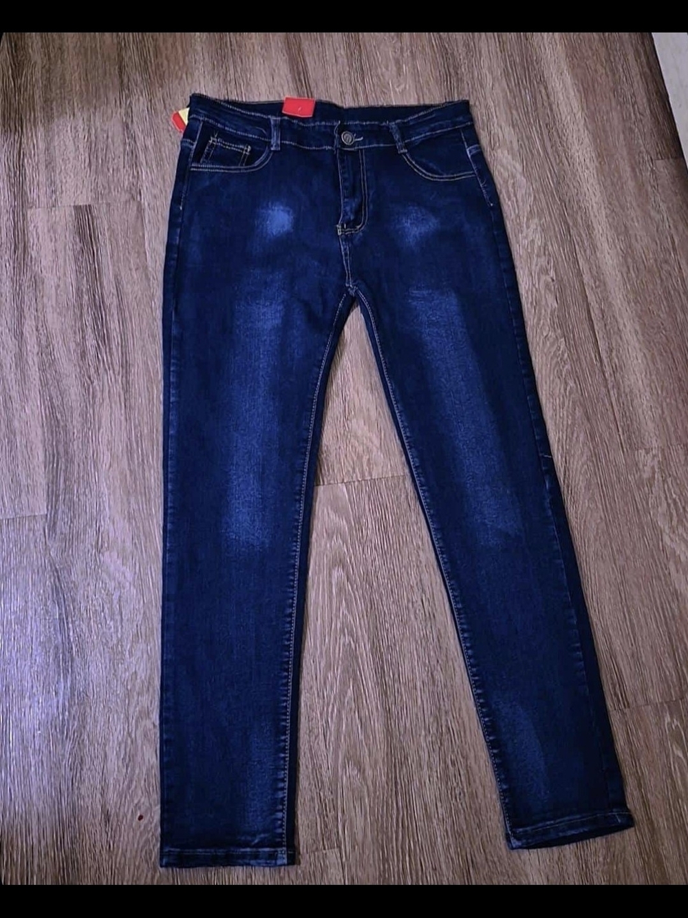 Men's Skinny Dark Blue Stretch Jeans